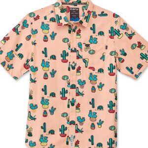 Kavu Festaruski Button-Down Shirt - Men’s Medium - Cactus Multicolor Fun